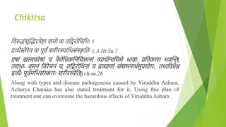 Concept of viruddha Aahara in ayurvedic science | PPTX