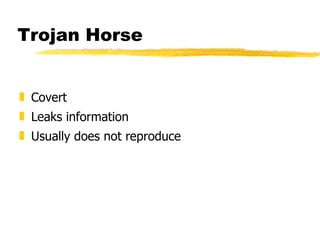 Trojan Horse Covert Leaks information Usually does not reproduce 