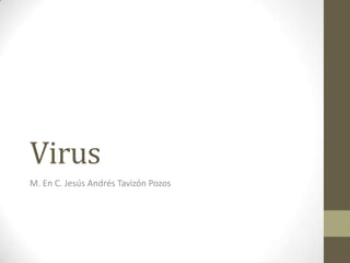 Virus
M. En C. Jesús Andrés Tavizón Pozos
 