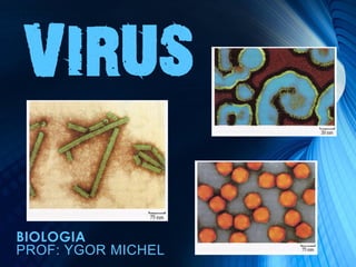 VIRUS
BIOLOGIA
PROF: YGOR MICHEL

 