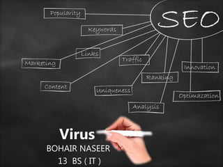 Virus
BOHAIR NASEER
13 BS ( IT )
 