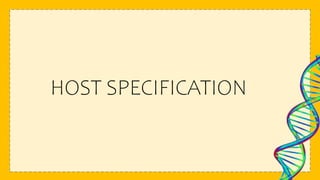 HOST SPECIFICATION
 