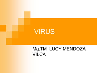 VIRUS
Mg.TM LUCY MENDOZA
VILCA
 