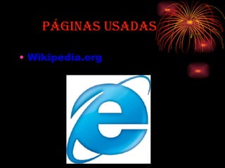 Páginas usadas Wikipedia.org  