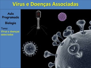 Aula
Programada
Biologia
Tema:
Vírus e doenças
associadas
Vírus e Doenças Associadas
 