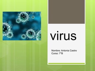 virus
Nombre: Antonia Castro
Curso: 7*B
 
