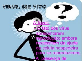 Vírus com envelope lipoprotéico Ácido nucléico Capsídeo Envelope lipoprotéico Proteína de mambrana 