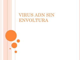 VIRUS ADN SIN
ENVOLTURA
 