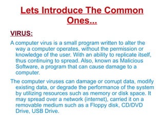 Types Of Malwares Virus 