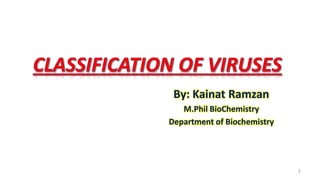 By: Kainat Ramzan
M.Phil BioChemistry
Department of Biochemistry
1
 