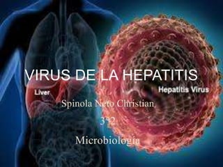 Spinola Neto Christian
3°2
Microbiología
VIRUS DE LA HEPATITIS
 