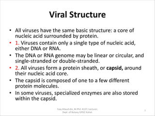 Viruses general characteristics and structure | PDF
