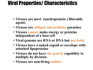 Filterable Virus Viruses lecture 1 | PPT