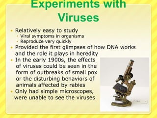 Animal VirusesLipid By-layerCommon causes of diseaseContained within an envelopeSpikes helps the virus enter and leave the host cellContain DNA or RNA as their genetic materialVaccines help prevent viral infections but most have no curesEx: Influenza, measles, mumps, herpes, HIV, small pox, chicken pox, etc…DNAFluCapsidReceptor Proteins
