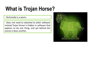 Viruses, worms, and trojan horses | PPTX