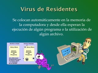 Se colocan automáticamente en la memoria de
la computadora y desde ella esperan la
ejecución de algún programa o la utilización de
algún archivo. 
 