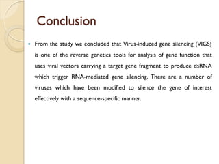 Virus induced gene silencing | PDF