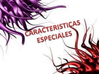 CARACTERISTICASESPECIALES