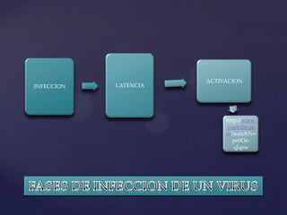 ACTIVACION
INFECCION   LATENCIA




                            http://www.
                            youtube.co
                            m/watch?v=
                               pe0Oe-
                               qJqsw
 