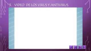 3. VIDEO DE LOS VIRUS Y ANTIVIRUS. 
 