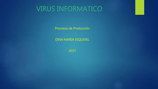 VIRUS INFORMATICO
Procesos de Producción
DINA MARIA ESQUIVEL
2017
 