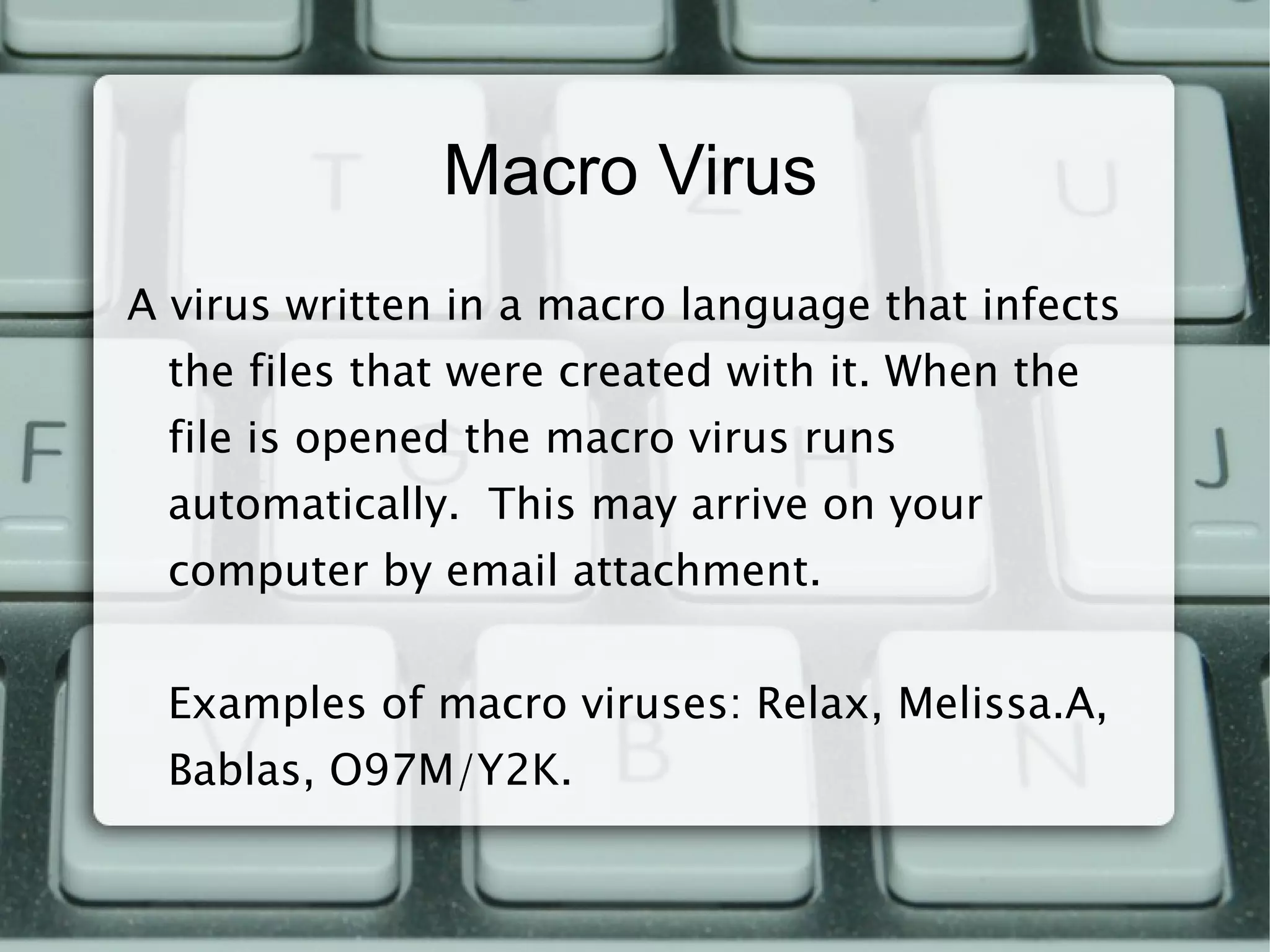 Types of viruses Resident 