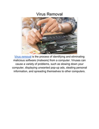 Virus Removal | DOCX