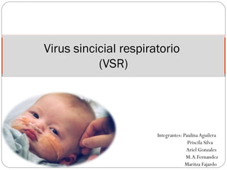 Integrantes: Paulina Aguilera
Priscila Silva
Ariel Gonzales
M.A.Fernandez
Maritza Fajardo
Virus sincicial respiratorio
(VSR)
 