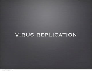 virus replication



Thursday, January 26, 2012
 