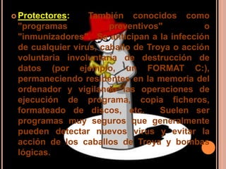 Antiviral Toolkit ProPuede detectar los virus en memoria sin arrancar con un disco de emergencia, lo que sus competidores no poseen.Detecta todo tipo de virus, incluso en archivos comprimidos. A la hora de manejarlo, es muy sencillo y uno se adapta fácilmente a él.Posee una herramienta de actualización muy buena a través de internet.También puede introducirse como plugins en los programas de correo electrónico.Su aplicación de monitorización en segundo plano es muy útil y no relentiza el sistema cuando trabajamos con archivos pequeños.