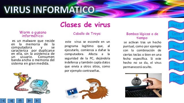 Resultado de imagen para tipos de virus en la computadora