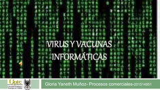 Gloria Yaneth Muñoz- Procesos comerciales-201514951
VIRUS Y VACUNAS
INFORMÁTICAS
 