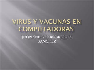 JHON SNEIDER RODRIGUEZ
SANCHEZ
 