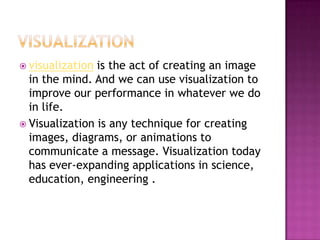 Improving Visualization Visualization | PPTX
