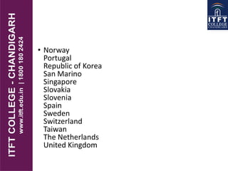 • Norway
Portugal
Republic of Korea
San Marino
Singapore
Slovakia
Slovenia
Spain
Sweden
Switzerland
Taiwan
The Netherlands
United Kingdom
 