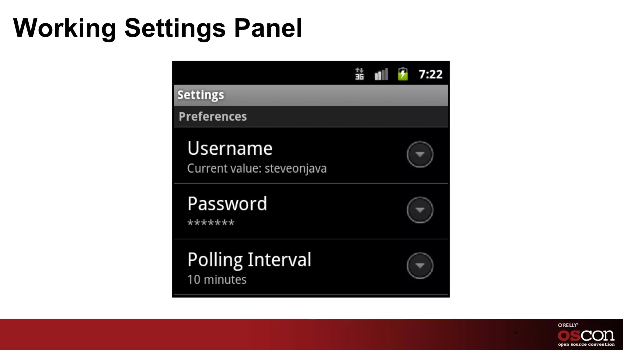 Working Settings Panel




                         65	

 