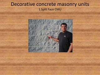 Concrete JointIsolation Joint- used to relieve flexural stresses due to vertical movement allowing expansion and contraction. The brick wall is isolated from the concrete slab.