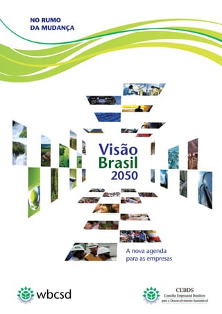 2050
Visão
Brasil
NO RUMO
DA MUDANÇA
A nova agenda
para as empresas
wbcsd
 