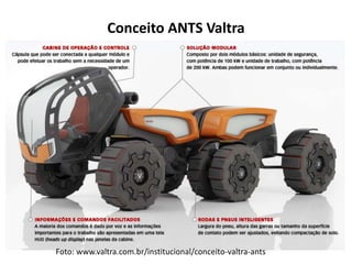 Conceito ANTS Valtra
Foto: www.valtra.com.br/institucional/conceito-valtra-ants
 