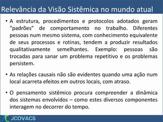 Visão Sistêmica - Uma competência gerencial. | PDF