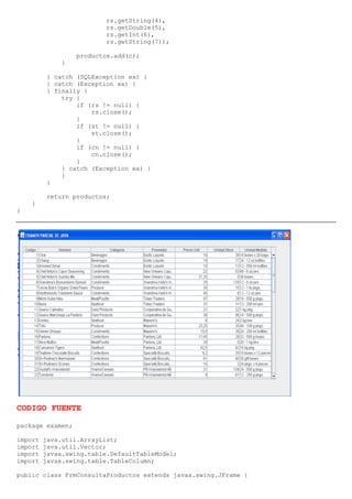 VISUALIZAR REGISTROS EN UN JTABLE