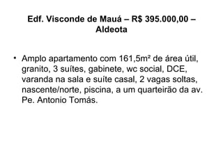 Edf. Visconde de Mauá – R$ 395.000,00 – Aldeota ,[object Object]