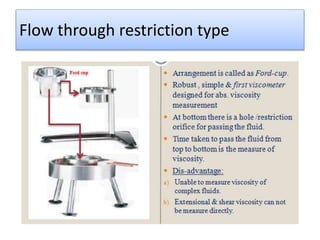 Flow through restriction type
 