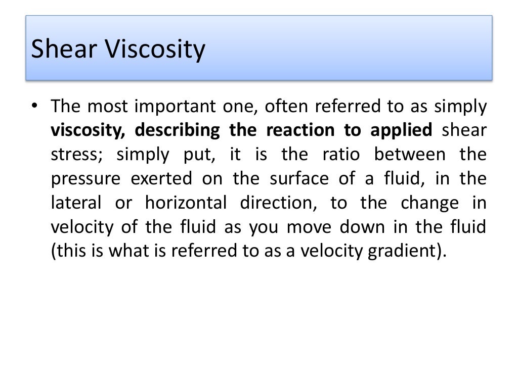 Viscosity Measurement