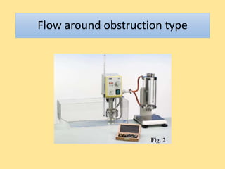 Flow around obstruction type
 