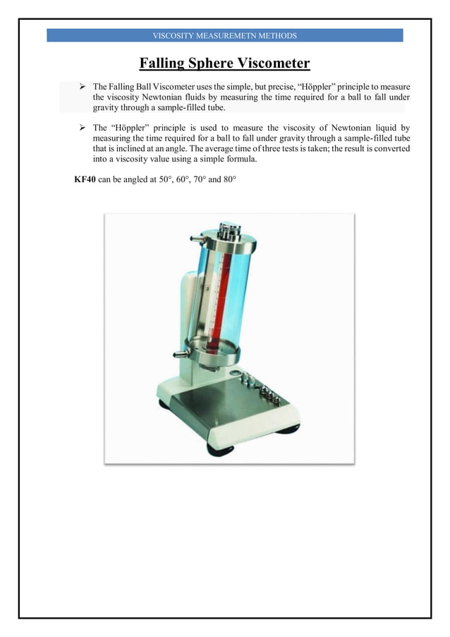 Viscosity measurement methods PDF