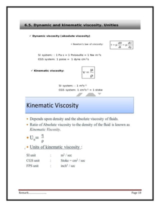 Viscosity of fluids