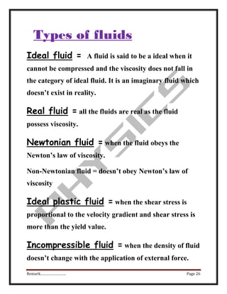 Viscosity of fluids