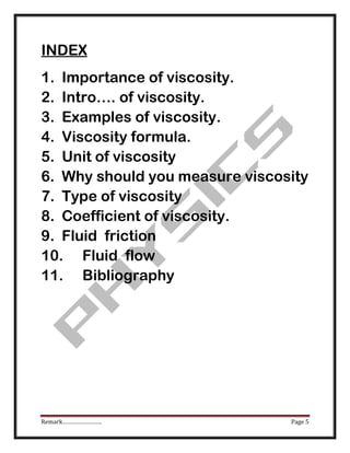 Viscosity of fluids