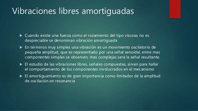 Vibración libre amortiguada concepto